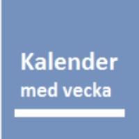 Kalender med vecka